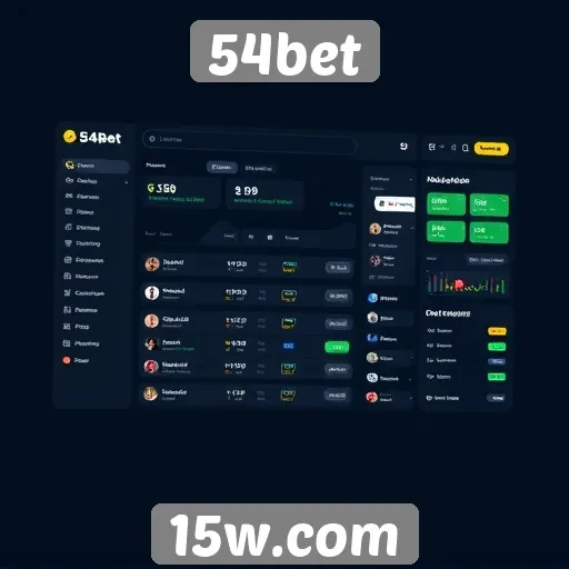 Avaliação da interface do usuário do 54bet